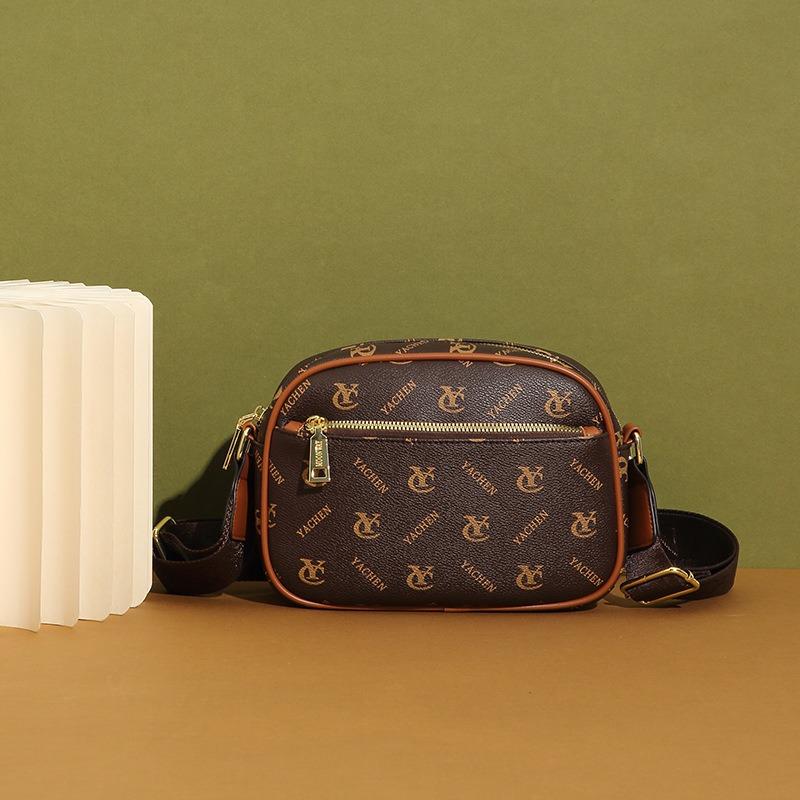 Bag Women's Summer Versatile New Trend High-end Soft Leather Multi-layer Shoulder Bag Messenger Bag Mobile Phone Bag