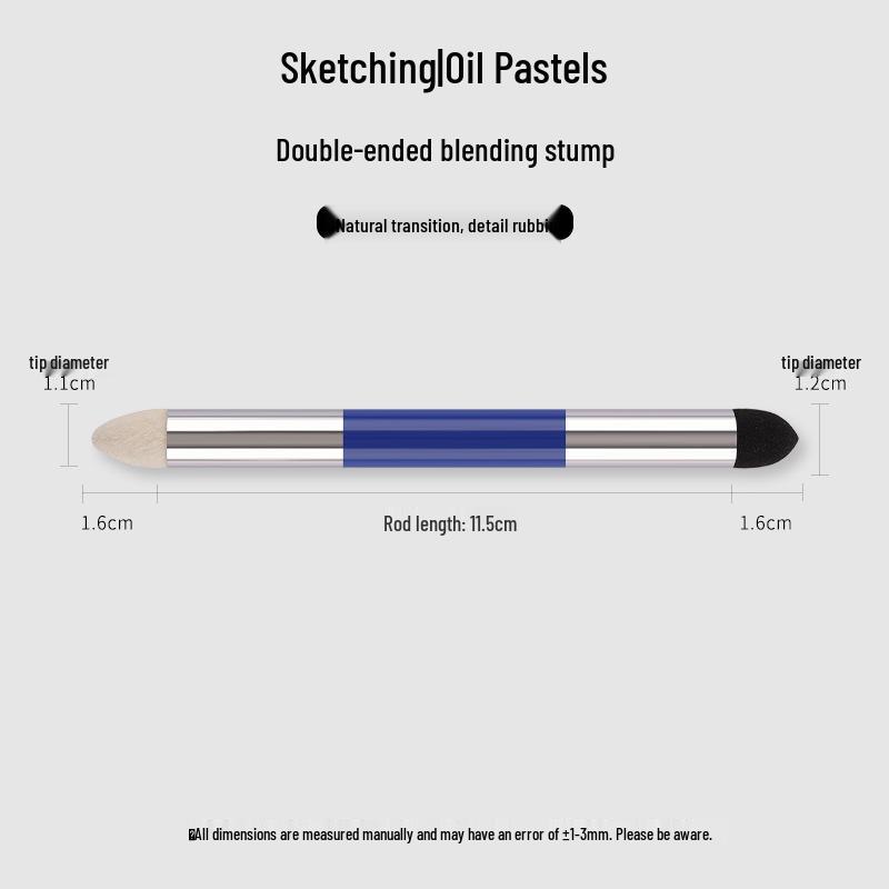 Sketching & Blending Tools Set: Blending Stumps, Sponge Ball, and Tortillon Paper