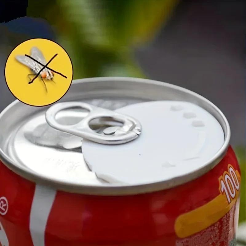 5 PCs Can Lid Can Sealer Beverage Can Cap Can Protector Barricade Soda Cap Sealer Plastic Beer Drink Lid Protector for Beer J