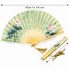 Chinese Style Hand Fan Collapsible Dance Fan Portable Folding Handheld Fan  Party