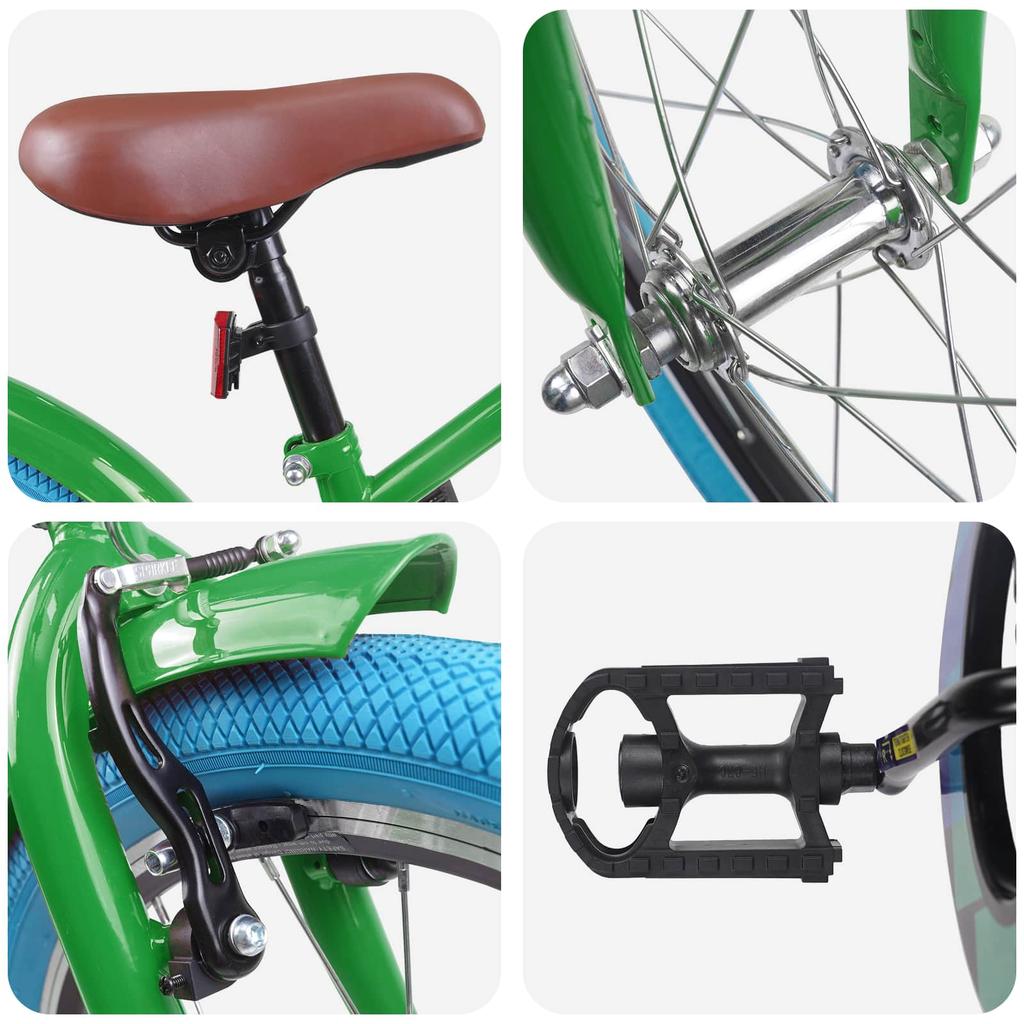 Kids Bike 18 Inch for Ages 5 7 Green