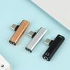 Type-C Dual 2-in-1 Audio Charger Adapter Listen To Songs Charge Simultaneously For Android USB C Phones Office