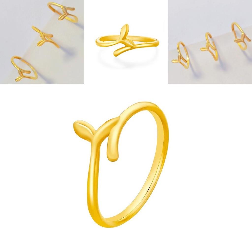 Whimsical Gold Plated Fish Tail Ring For Women Perfect Gift For Couples Adjustable Fit