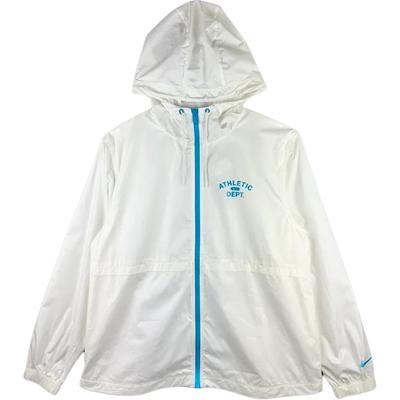 Nike Letter Print Hooded Long Sleeve Jacket Women Outerwear White FJ5230-133