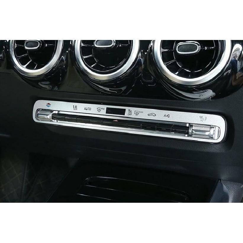 For Benz GLB - Aluminum Silver Central Console AC Switch Sticker Trim