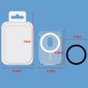 For Magsafe Transparent Magnetic Wallet Clip Phone Back Sticker For Iphone12Pro 13 14 Pro Max Macsafe Card Bag On Sleeve