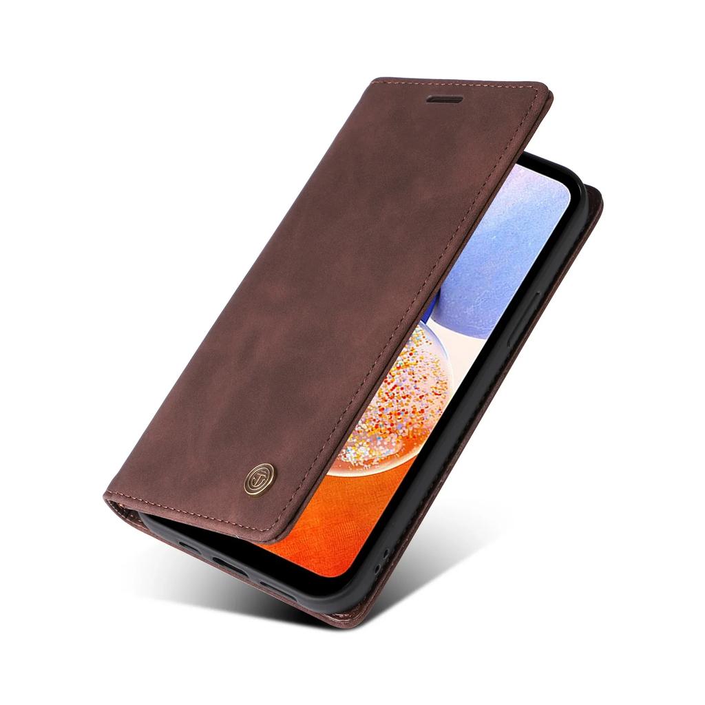 Leather Wallet Case For Samsung Galaxy S25 S26 Edge S24 S23 FE S22 Ultra A16 A26 A36 A56 A17 A37 A57 A15 A25 A35 A55 Phone Cover