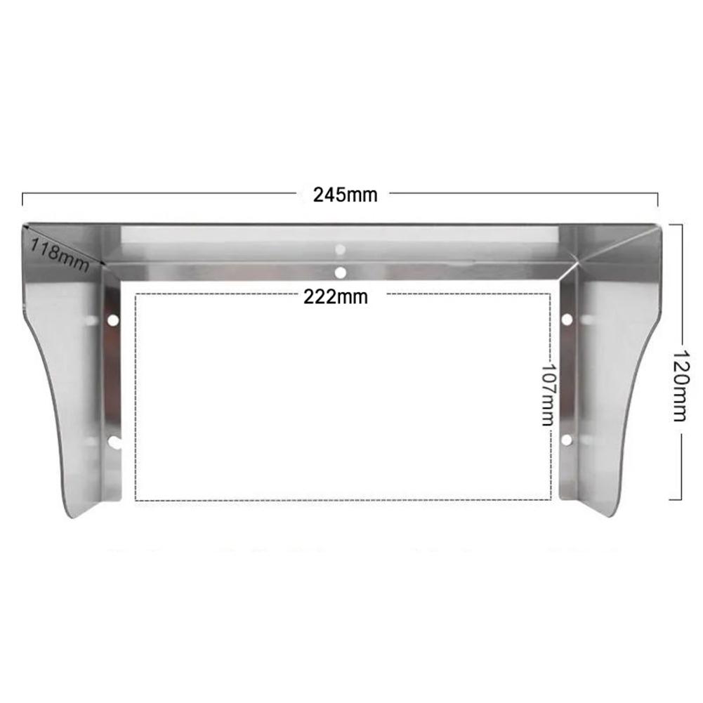 Stainless Steel Waterproof Socket Cover Doorbell Rain Cover Outdoor Switch Protection Socket Protective Cover Household Items