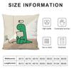 Joguman Korean Instagram Dinosaur Pillow Case 3D Print Polyester Fiber 40*40 Cm Home Sofa Throw Decoration Festival Gift