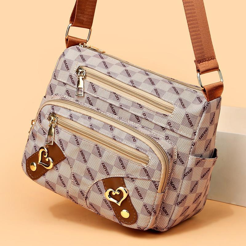 Multi-layer bags women's bags new women's shoulder bags shopping messenger bags doing business bags old mother bags