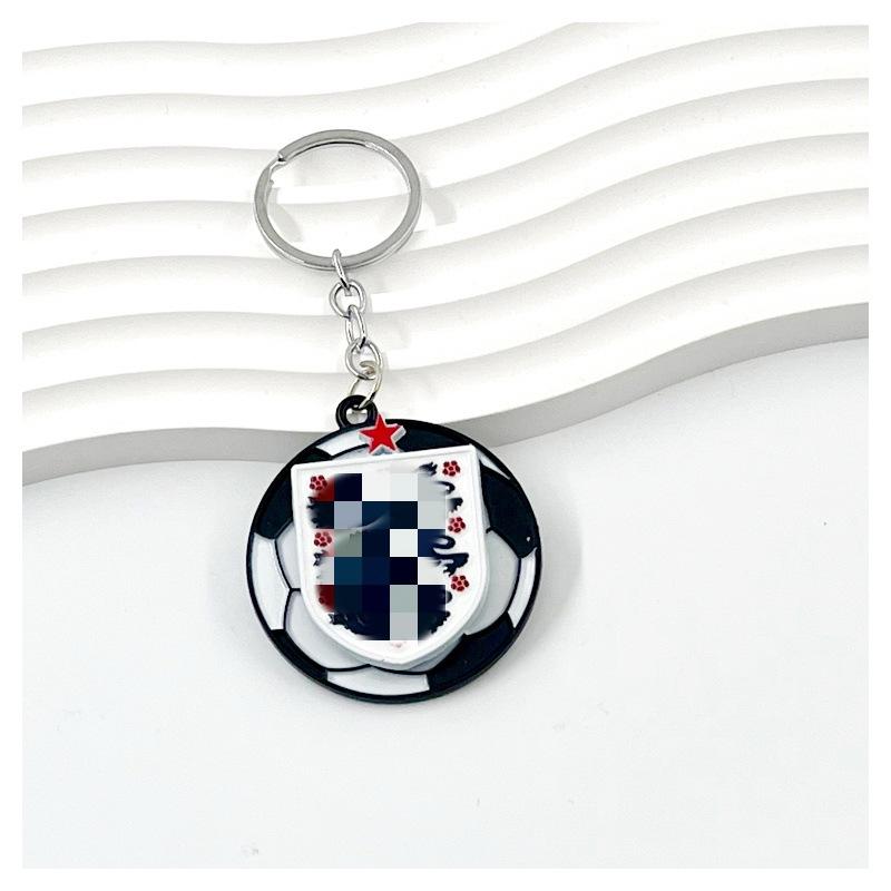 Chelsea AC Milan Barcelona Messi Real Madrid Ronaldo Football Keychain Turning Fan Pendant Blind Box Gift