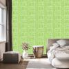 Polynesian Geometric Pattern Wallpaper Lime 50x1000