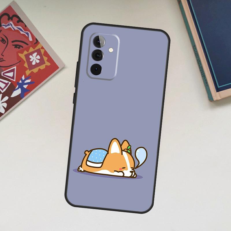 Cartoon Corgi Dog Case For Samsung Galaxy A34 A54 A14 A56 A52 A53 A16 A26 A36 A55 A35 A15 A32 A12 A33 A13 A17
