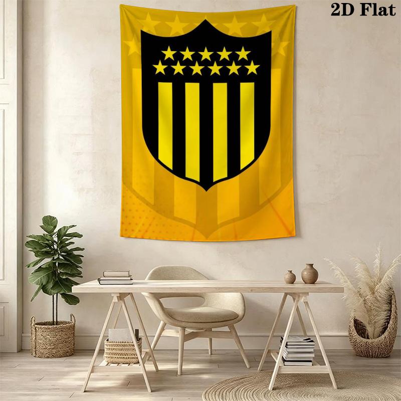Peñarol football Pattern Home Decor Tapestry, Wall Hanging, Decorative RV Wall Cloth.MGT0918448
