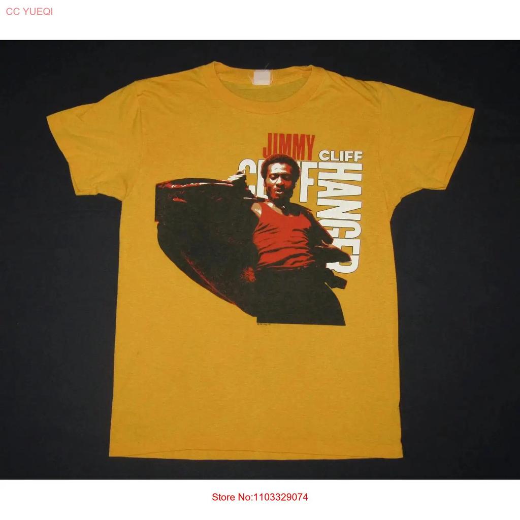 Jimmy Cliff 80s 1986 Gold Color T Shirt Concert S 5XL TR663 vintage Washed Unisex Breathable graphic Soft designer clothes