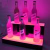 5pcs Set LED Luminous Coasters Light Up Glass Drinking Bottle Cup Mat for Parties Weddings Bar Christmas Home Pub