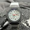 JYL Unisex Watch Barrel Three-eye Casual Silicone Strap