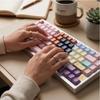 5 Pcs Novelty Design Polka Dot Keycaps Handmade Craft Switch Tester Keychain  Keyboard DIY