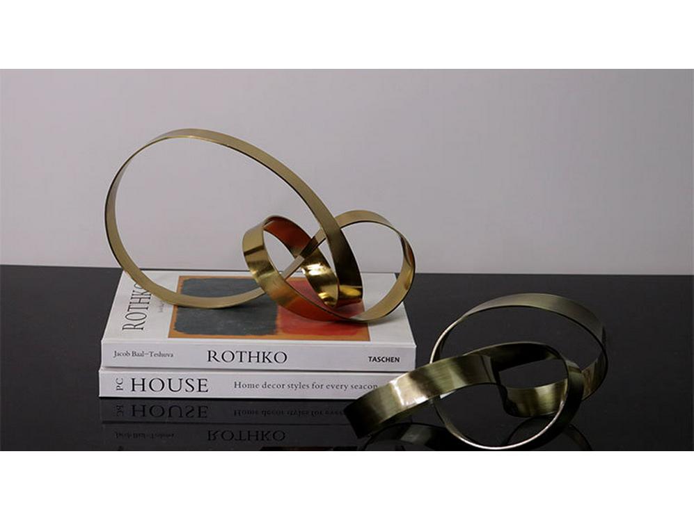 Moderní geometrický papírový lis s lanovým uzlem - Lehký luxusní dekor