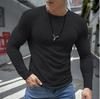 Men S Long Sleeve Round Neck Casual Basic T Shirt