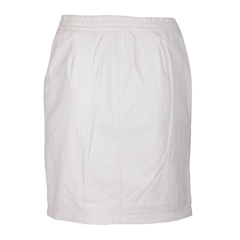White Celia Leather Skirt Woman OAKWOOD