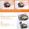 Motorcycle Alarm Disc Brake Lock, Motorcycle Locks Anti-Theft Security Wheel Disc Lock Waterproof 110DB Alarm Sound With 5Ft Reminder Cable Keys And