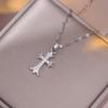 Colorful Cross Pendant Necklace for Women - New Design In Titanium Steel