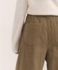 MUSINSA STANDARD WOMAN 11W Corduroy Deep Tuck Wide Pants [Sand Beige]