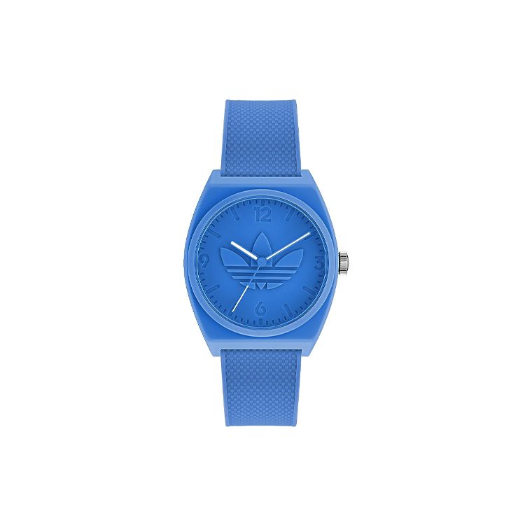 Adidas Originals Quartz Watch Resin Strap 38Mm Blue Dial Water Resistant 50M Men watches AOST220332I Blue Dial