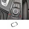 Multimedia Panel Trim Car Middle Console 13- For BMW 3 4 Series Carbon Fiber