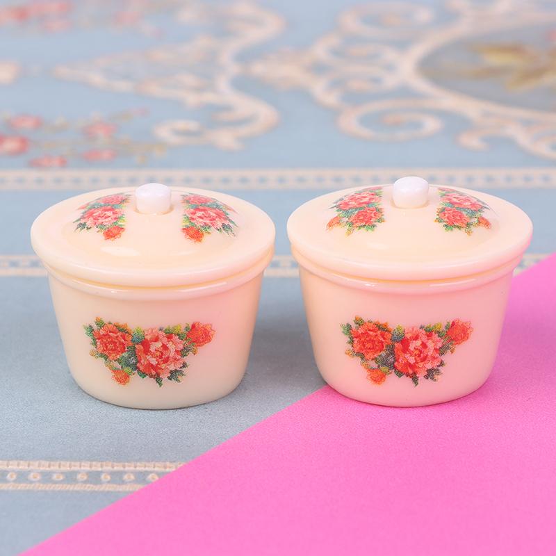 

2/3Pcs Dollhouse Miniature Nostalgic Life Scene Decoration Supplies Chinese Double Happiness Enamel Basin Doll Accessories Toy белый