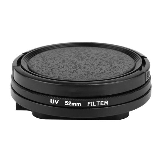52mm UV Filter for GoPro Hero 7 5 6 Black Action Camera with Lens Cover Mount