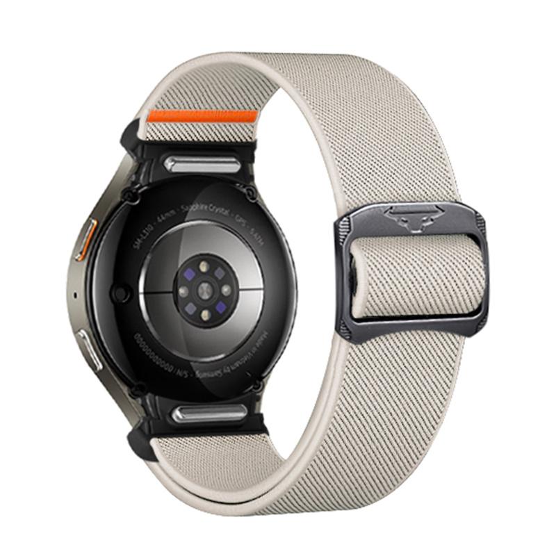 Band For Samsung Galaxy Watch 7 FE 5 Pro 4 6 Classic 44mm 40mm No Gaps Nylon Braided Sport Bracelet Correa Galaxy Watch 7 Strap