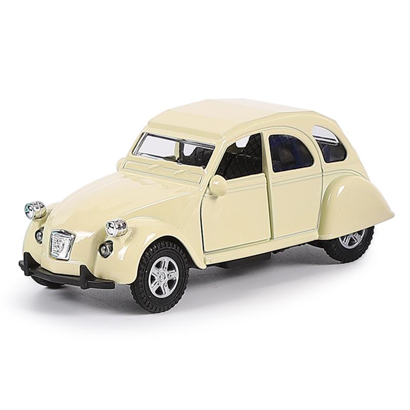 1/32 Scale Alloy Classic Car Model Pull Back Diecast Children's Toy Simulation Vehicle Model Decor Boys Toys Collection Gifts