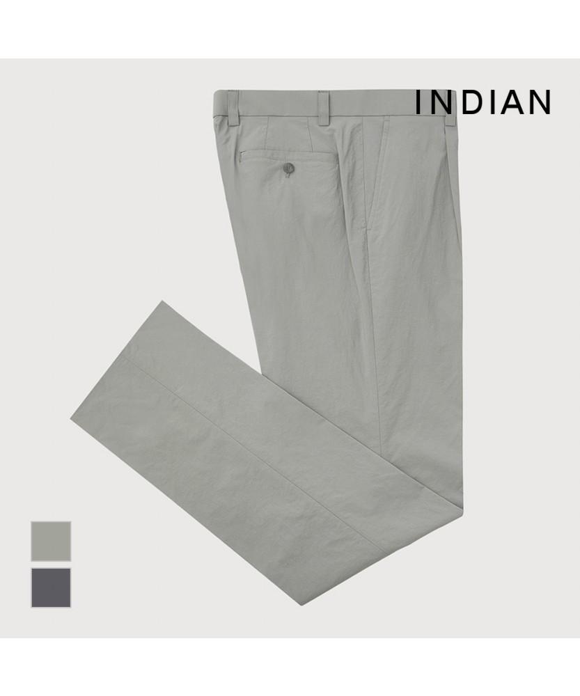 INDIAN Nylon Slim One-Pleat Pants_Miudl4M3261