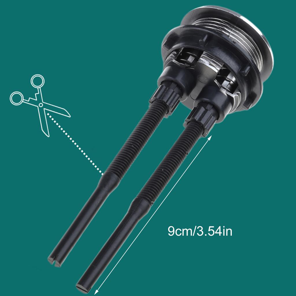 Dual Push Toilet Flush Button Round Head 38mm Water Tank Repair Accessory Round Toilet Flush Button ABS for Bathroom