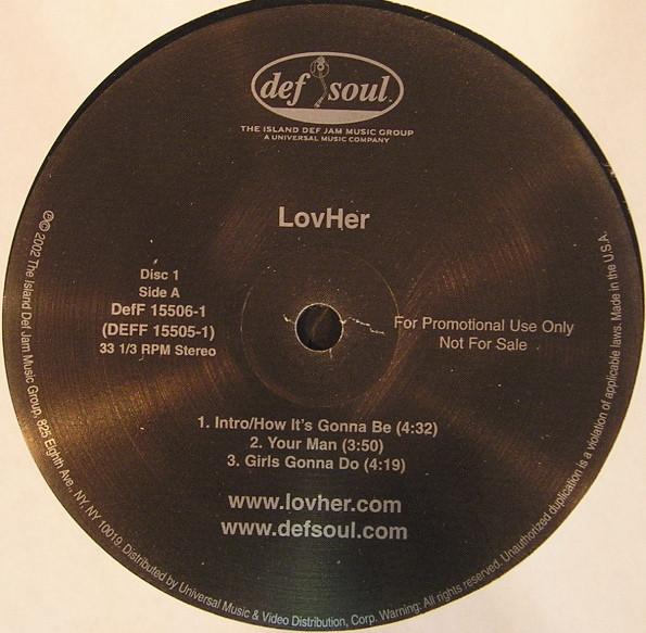 

Виниловая пластинка LOVHER LovHer DEFF155051 DEF SOUL 2002 US Rap HipHopRB Б/у