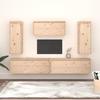 VidaXL TV Units, 5 Pcs, Solid Pine Wood