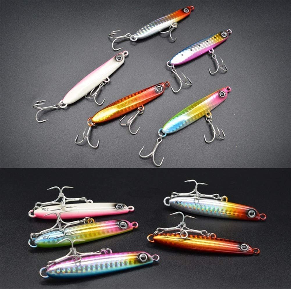 Seiran Lure Metal Jig Set for Flounder and Sea Long Casting with Perfect for and Rockfish Bass, 21g/32g, Rear-Grounded, Distance, ST-46 Hooks,