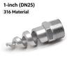 Spiral Nozzle 3/8" 1/2" 3/4"1/4" 1"Male Thread Stainless Steel Spiral Cone Atomization Nozzle Spray Sprinkler Head Garden