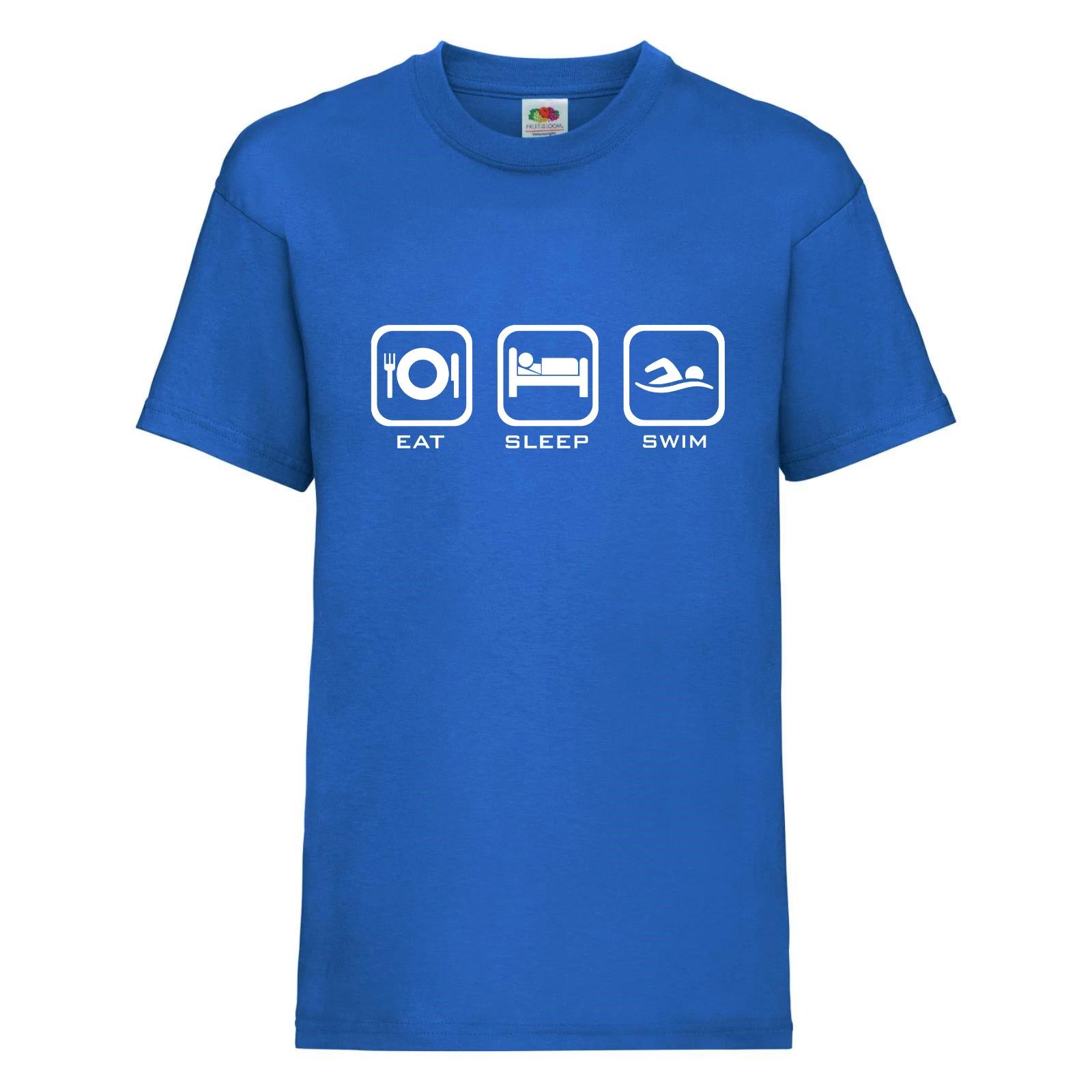 Eat Sleep Swim - Kid s Swimming T-Shirt, Swimmer T-Shirt - Gift for Swimmer M