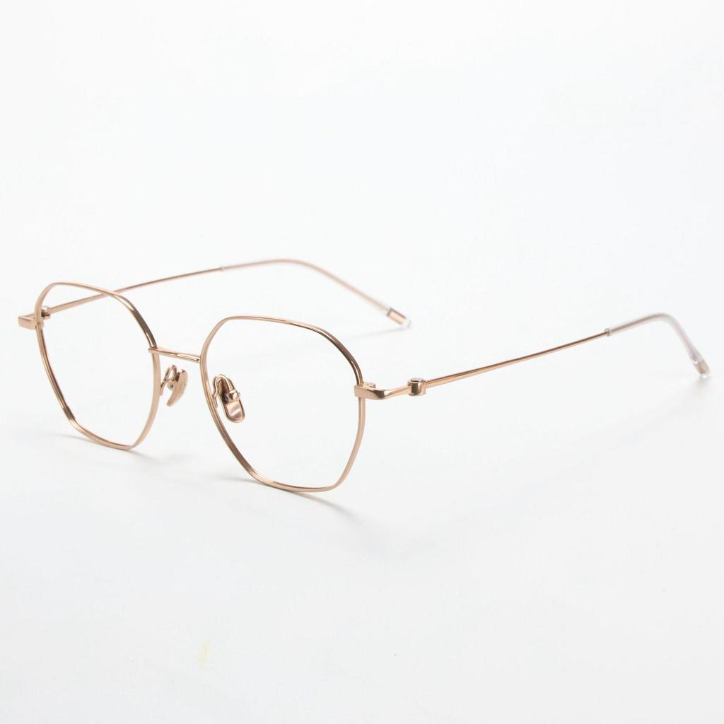 Retro Full Titanium Green Eyeglass Frame for Men & Women - M860, Prescription Ready