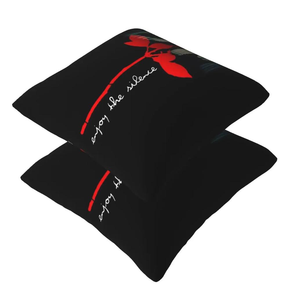 Electronic Rock Depeche Cool Mode 2 Pcs Square Pillowcase Pillow Cover Cushion Decor Comfort Throw Pillow For Home Car