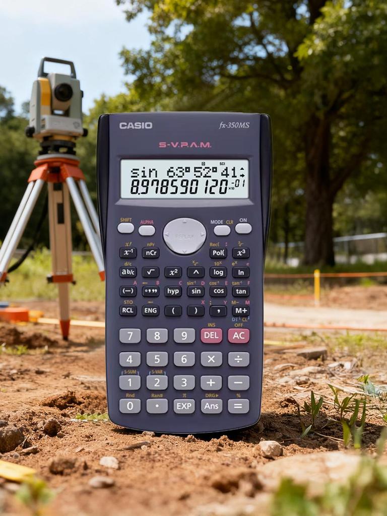 Casio Wissenschaftlicher Taschenrechner - Geeignet für Arbeit und Schule FX-350MS-SCHWARZ