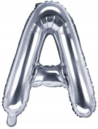 Balon Foliowy Litera "A", 35Cm, Srebrny, 1 Szt.