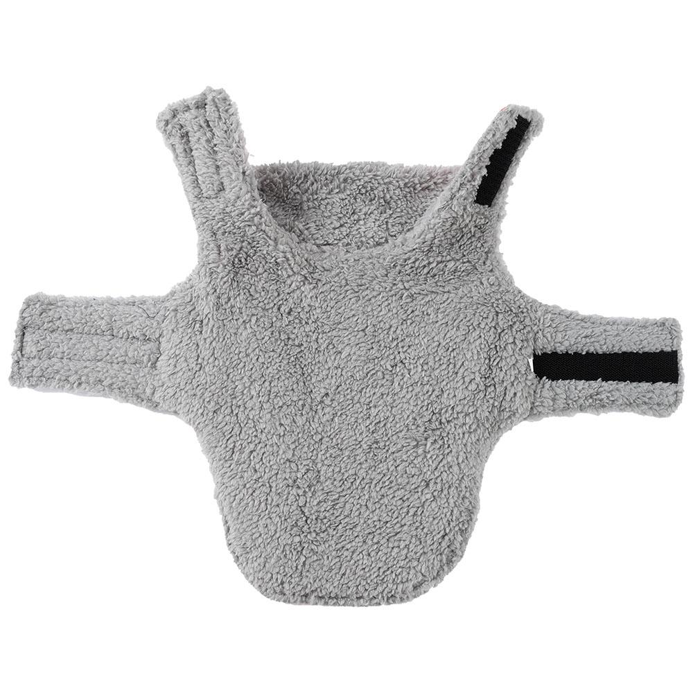 Verdickte Fleece Katzenweste Mantel für Winter Plaid Haustierkleidung mit D-Ring Reflektierende Haustier-Outfits für kleine mittelgroße Hunde Katzen Sphynx