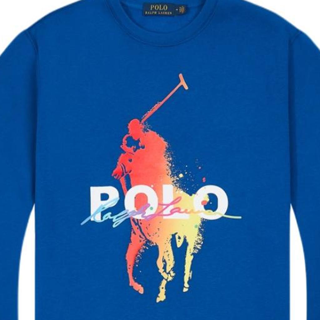 Polo Ralph Lauren Printed Pattern Crewneck Sweatshirt Men Sweatshirt MNPOKNI16821864-401
