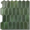 Self-adhesive Stereo Wall Stickers Waterproof 3D Peel and Stick Backsplash 12" x 12" Oil Proof Wall Tile for Kitchen Bathroom
