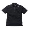 TORAICHI Short Sleeve Size 13 Workwear, Zip-Up Shirt, M, Black, 5975-624