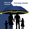 Umbrelă pliabilă XL durabilă cu 12 coaste pentru bărbați și femei - Protecție UV, umbrar și protecție împotriva ploii